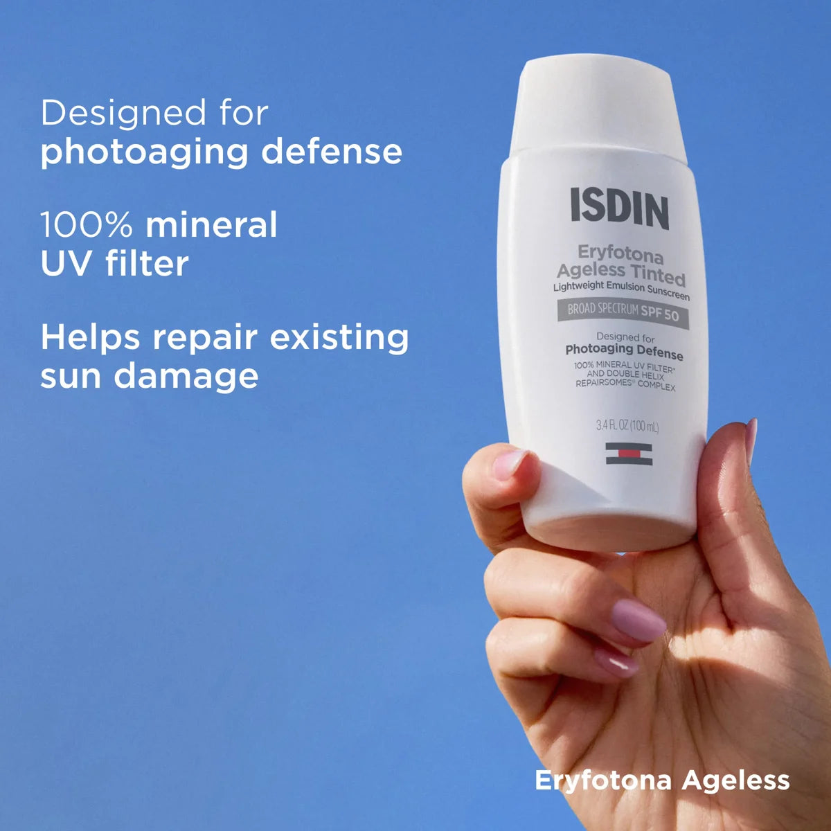 ISDIN Eryfotona Ageless Tinted Lightweight Emulsion Sunscreen SPF 50