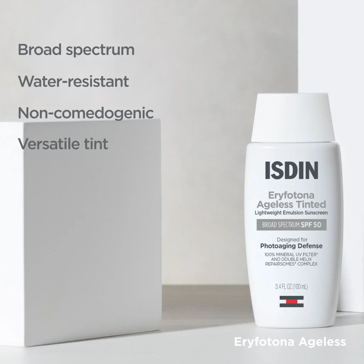 ISDIN Eryfotona Ageless Tinted Lightweight Emulsion Sunscreen SPF 50