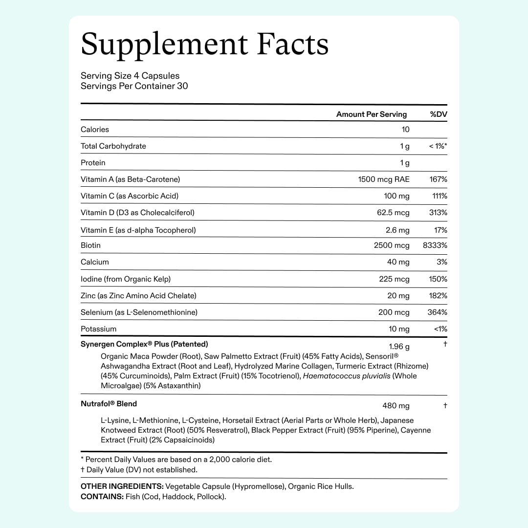 Women's Balance Hair Growth Supplements